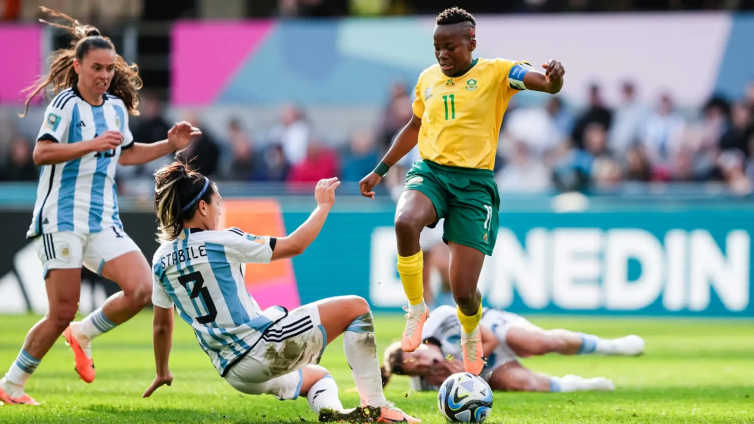 WWC - Argentina vs South Africa: South Africa Concedes 2 Goals as the Awaited Match Ends with a Draw 50 Thembi Kgatlana - WWC