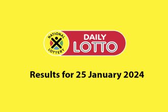 Daily Lotto results 25 Jan