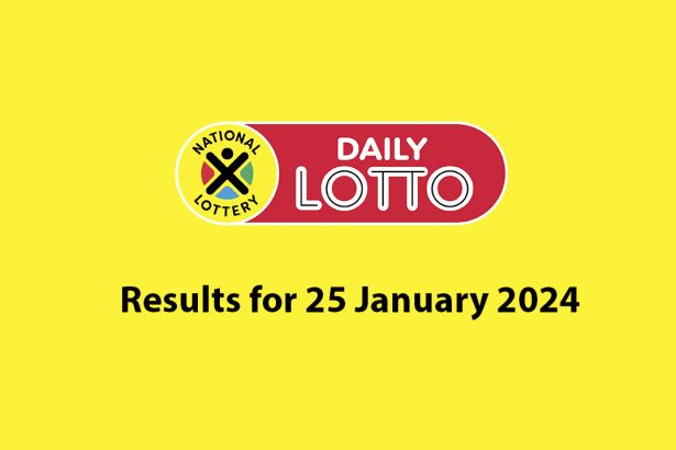Daily Lotto results 25 Jan