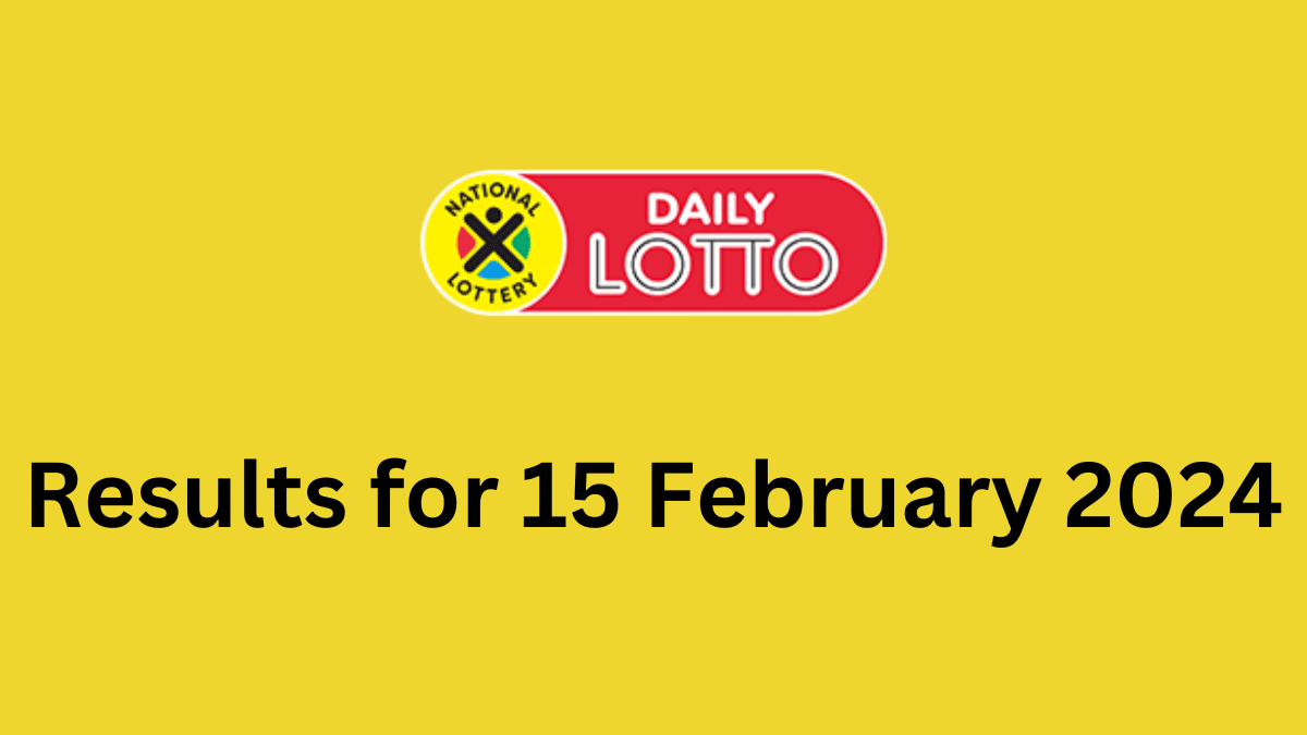 daily lotto results- 15 feb