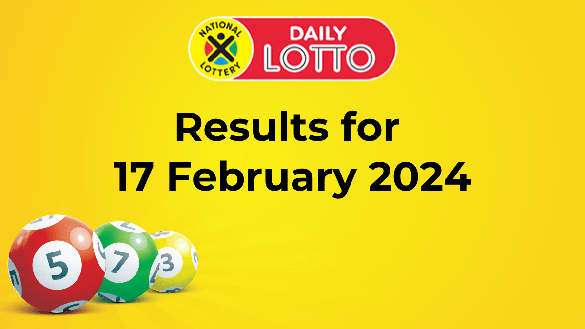 daily lotto results- 17 feb