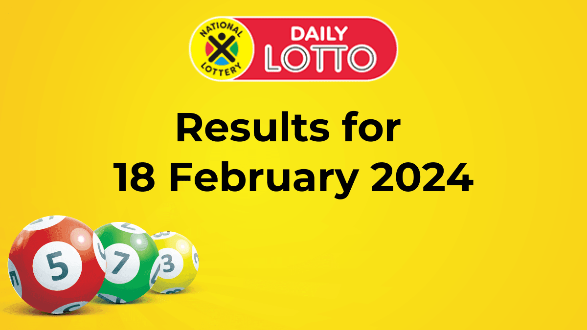 daily lotto results- 18 feb