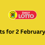 Daily Lotto results 2 Feb
