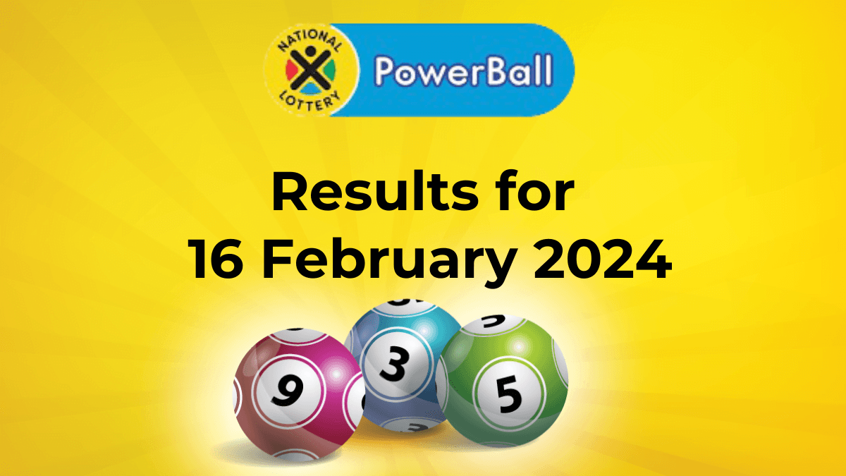 powerball results- 16 feb