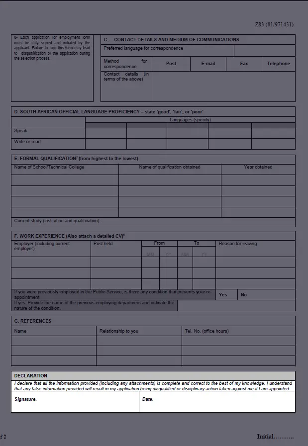 z83 form 2024 declaration