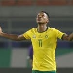 South Africa vs Algeria - Bafana Bafana's Themba Zwane