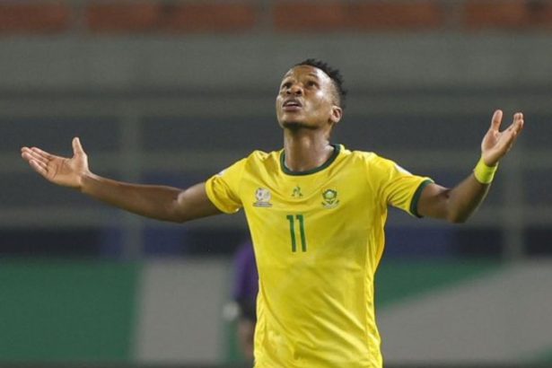 South Africa vs Algeria - Bafana Bafana's Themba Zwane