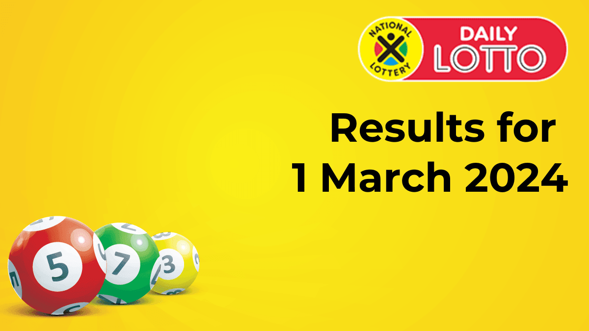 daily lotto results for 1 march