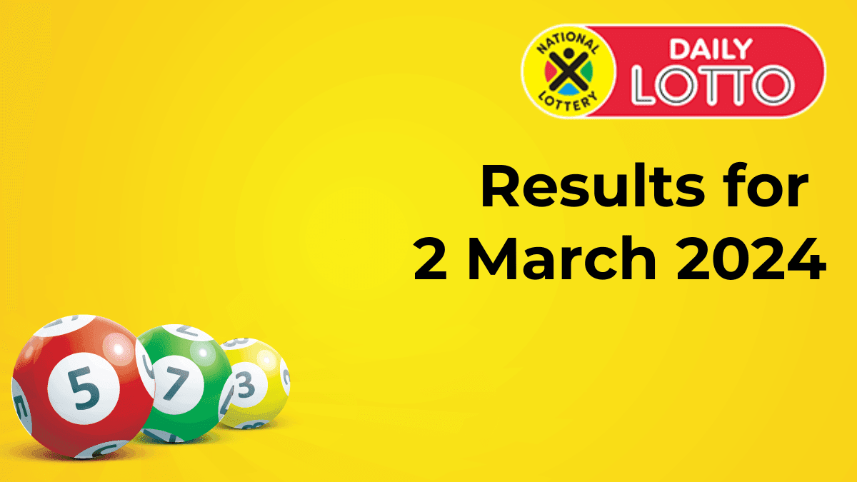 daily lotto results for 2 march