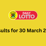 daily lotto results for 30 march
