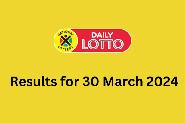 daily lotto results for 30 march