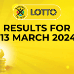 lotto results for 13 march