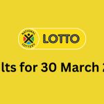 lotto results for 30 march