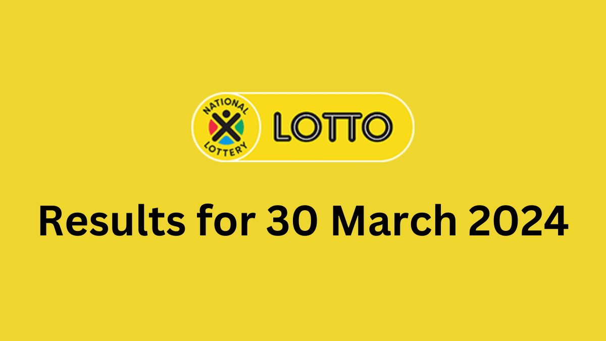 lotto results for 30 march