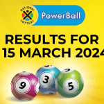 Powerball results for 15 March 2024
