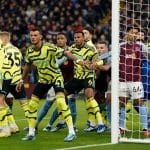 Arsenal takes on Aston Villa in the Premier League