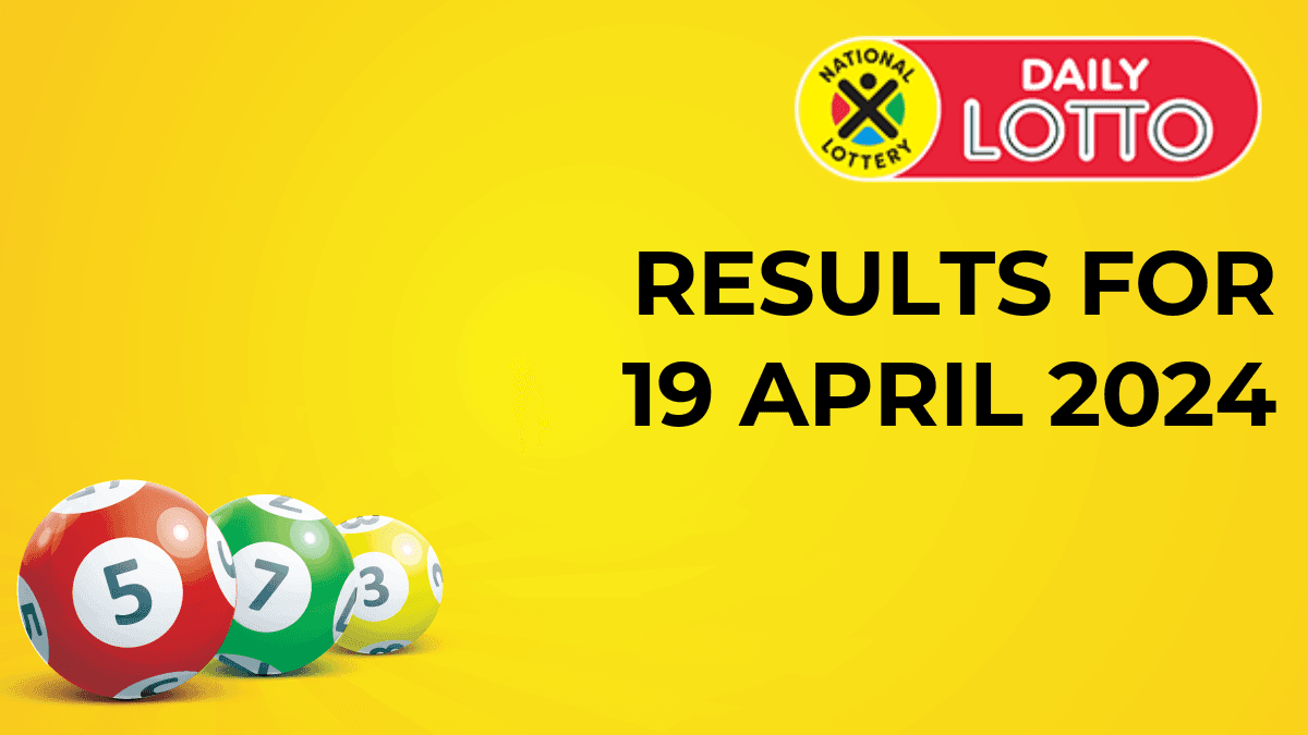 Dily Lotto Results for 19 April 2024