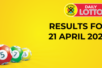 Daily Lotto Results for 21 April 2024