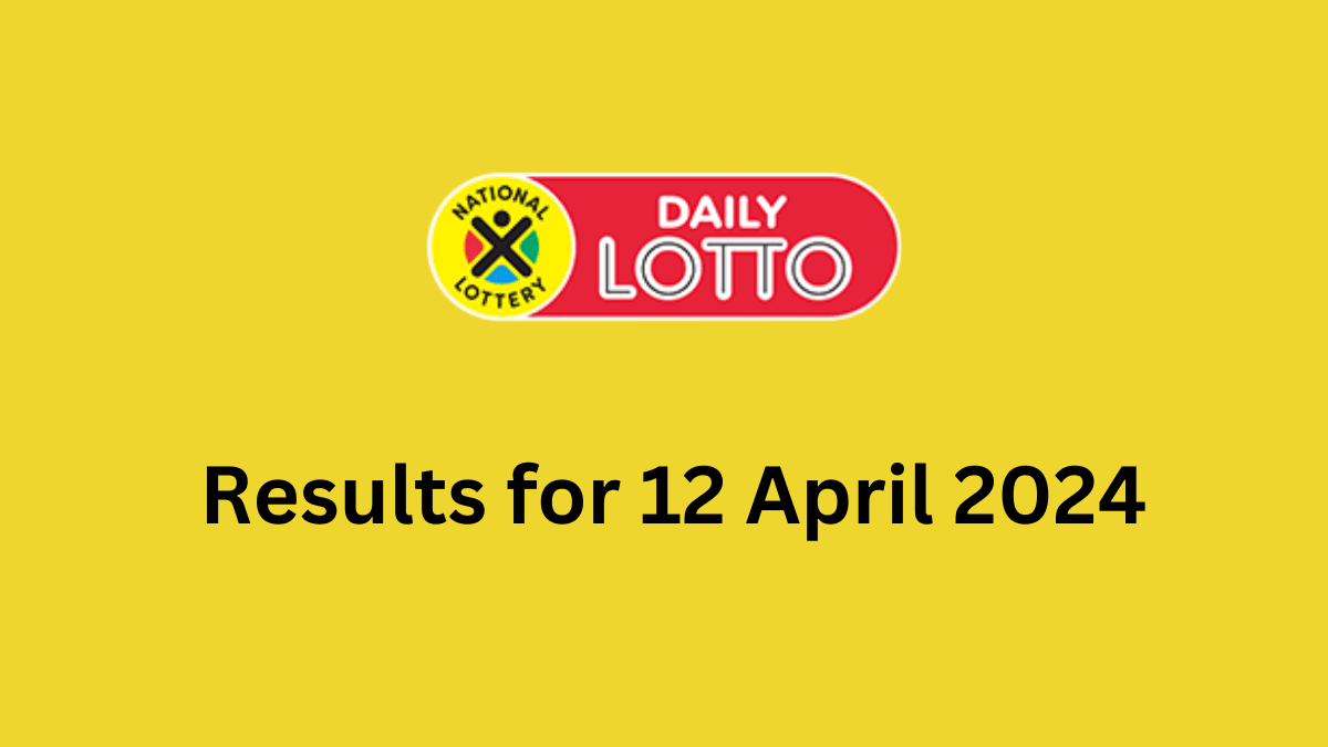 daily lotto results for 12 april