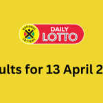 daily lotto results for 13 april