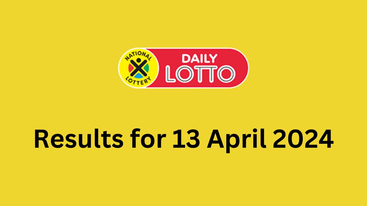 daily lotto results for 13 april