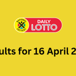 daily lotto results for 16 april
