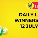 Congratulations to The Daily Lotto Winners for 12 July 2024