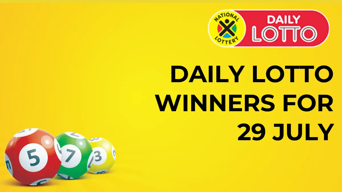 Congratulations to The Daily Lotto Winners for 29 July 2024