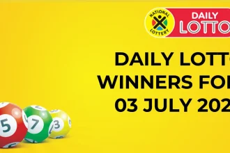Congratulations to The Daily Lotto Winners for 03 July 2024