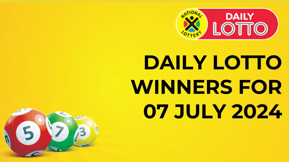 Congratulations to The Daily Lotto Winners for 07 July 2024