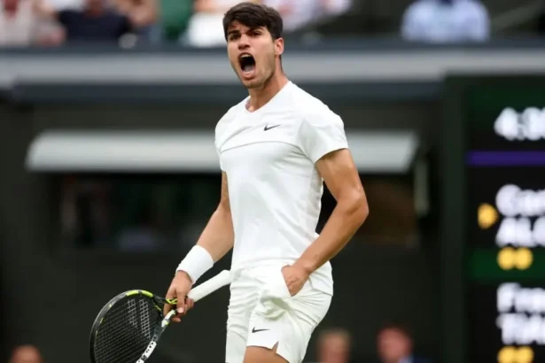 Wimbledon: Defending Champion, Alcaraz, Survives Tiafoe Scare to Reach 4th Round