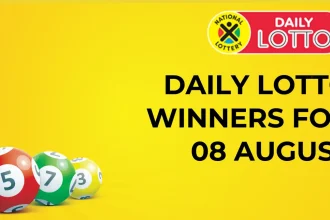 Congratulations to The Daily Lotto Winners for 08 August 2024