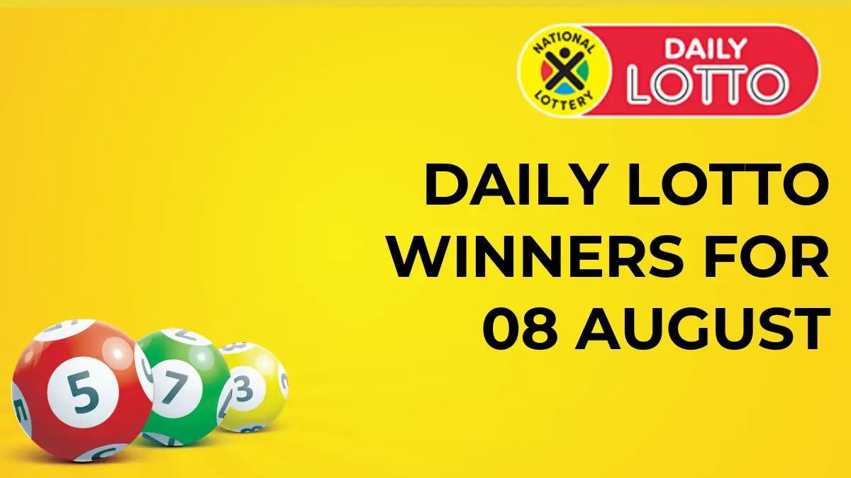Congratulations to The Daily Lotto Winners for 08 August 2024