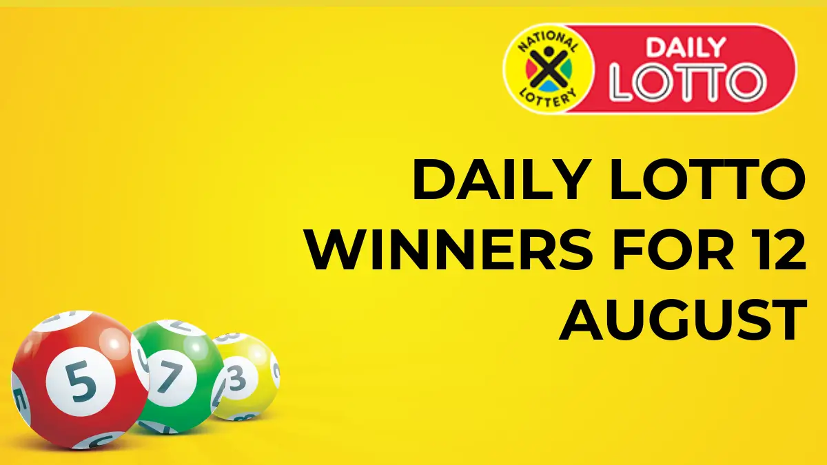 Congratulations to The Daily Lotto Winners for 12 August 2024