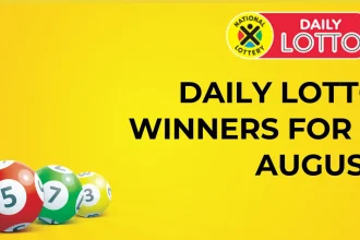 Congratulations to The Daily Lotto Winners for 11 August 2024