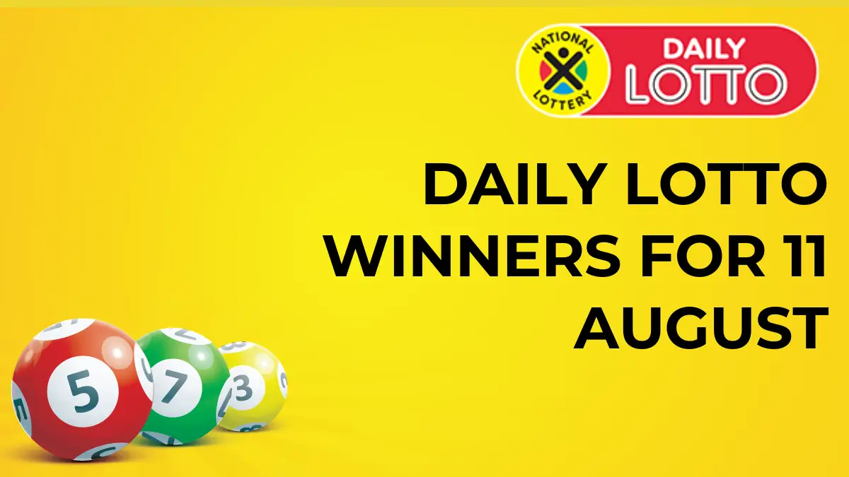 Congratulations to The Daily Lotto Winners for 11 August 2024