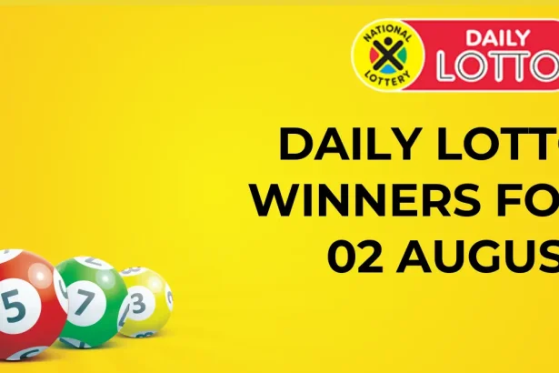 Congratulations to The Daily Lotto Winners for 02 August 2024
