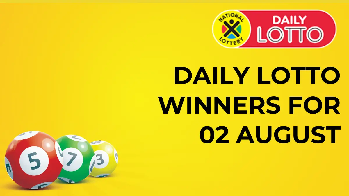 Congratulations to The Daily Lotto Winners for 02 August 2024