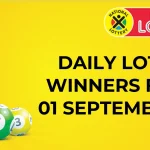 Congratulations to The Daily Lotto Winners for 01 September 2024