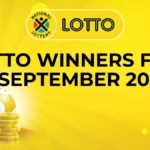 Congratulations to The Lotto Winners for 14 September 2024