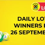 Congratulations to The Daily Lotto Winners for 26 September 2024