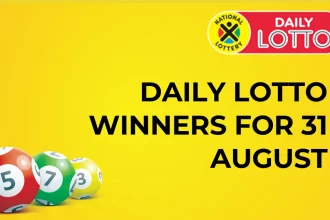 Congratulations for the Daily Lotto Winners for 31 August 2024