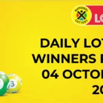 Congratulations to The Daily Lotto Winners for 04 October 2024