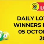 Congratulations to The Daily Lotto Winners for 05 October 2024