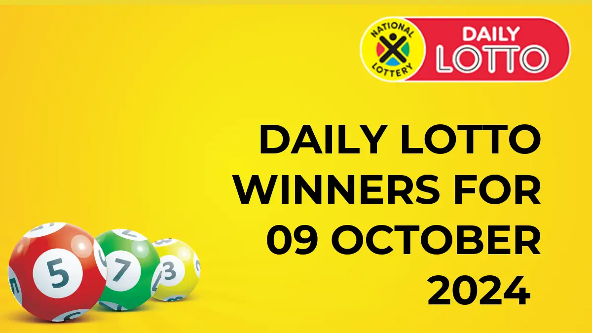 Congratulations to The Daily Lotto Winners for 09 October 2024