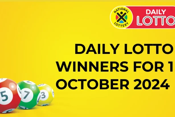 Congratulations to The Daily Lotto Winners for 01 October 2024