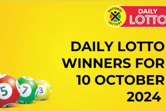 Congratulations to The Daily Lotto Winners for 10 October 2024