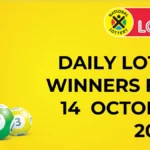 Congratulations to The Daily Lotto Winners for 14 October 2024