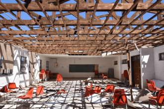 Strong Winds Destroy Exam Halls at Ibhongo High School