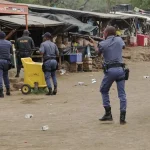 South African Police Use Rubber Bullets to Control Mozambican Crowd Trying To Enter The Country